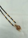 BB5087 2 lines 18inches Black Beads