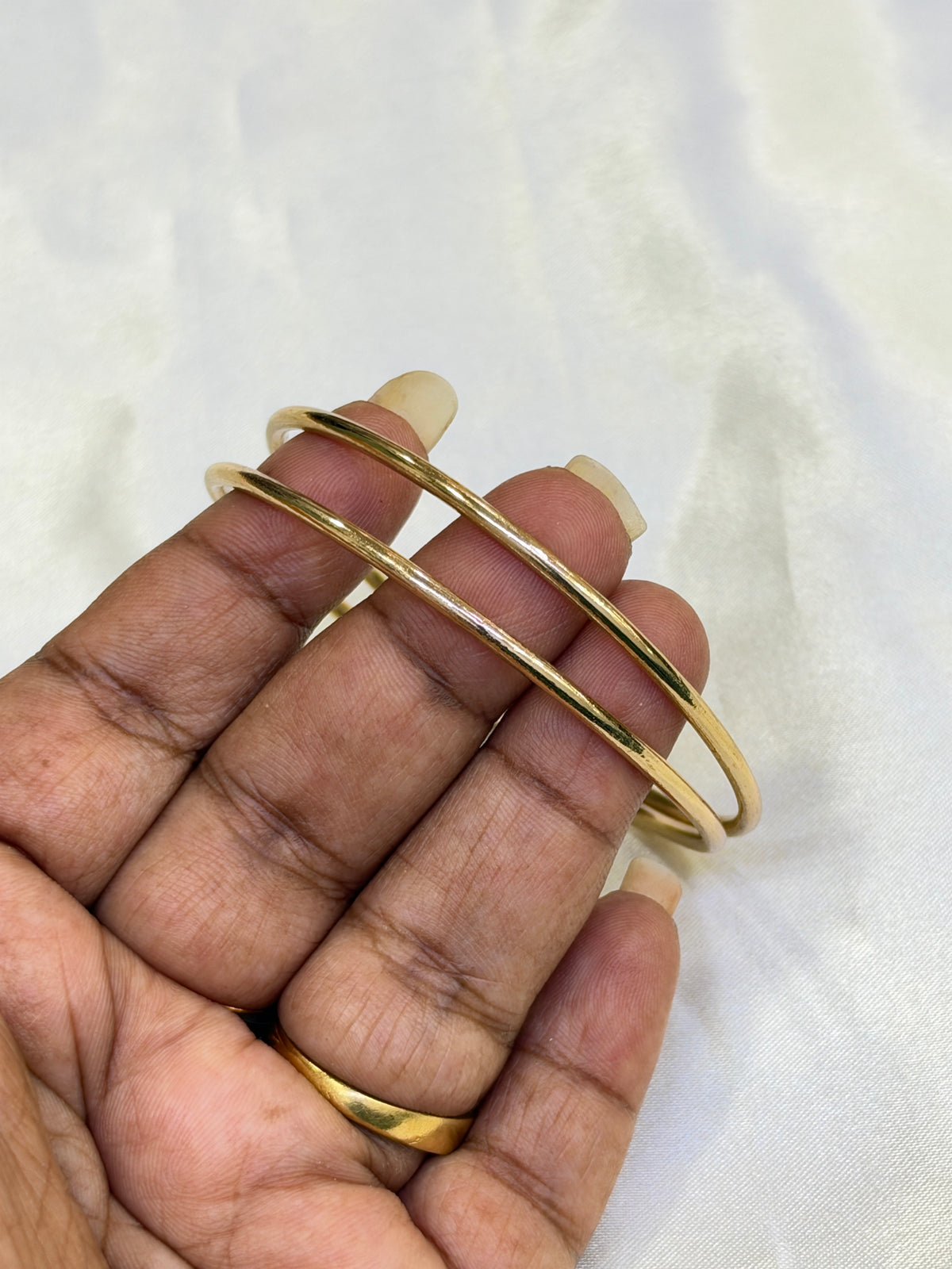 Ph818 Panchaloham unpolished plain bangles
