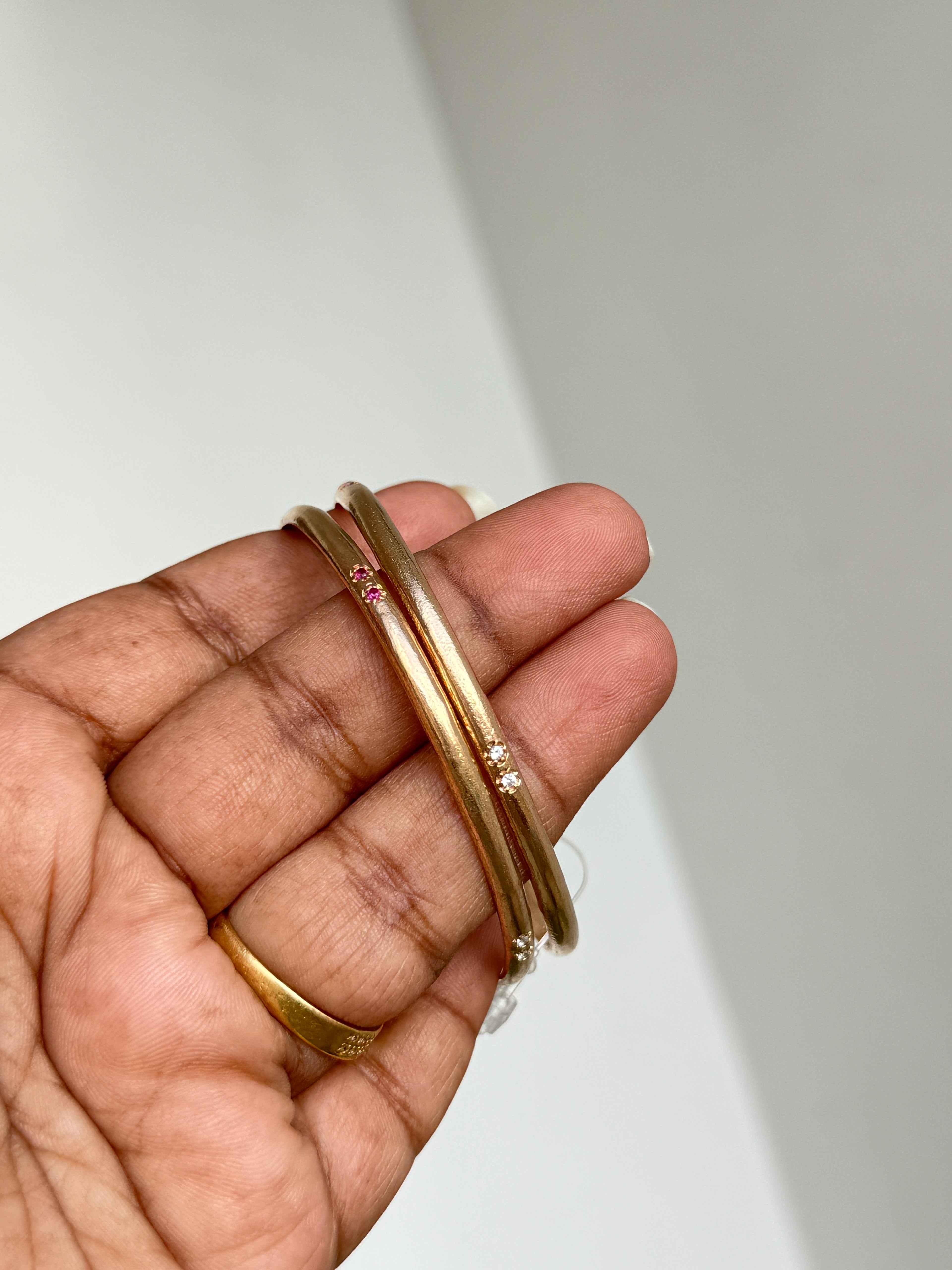 Ph060 unpolished panchaloham impon bangles