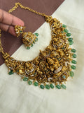 Ns316 3D nakshi Lakshmi Devi neckset