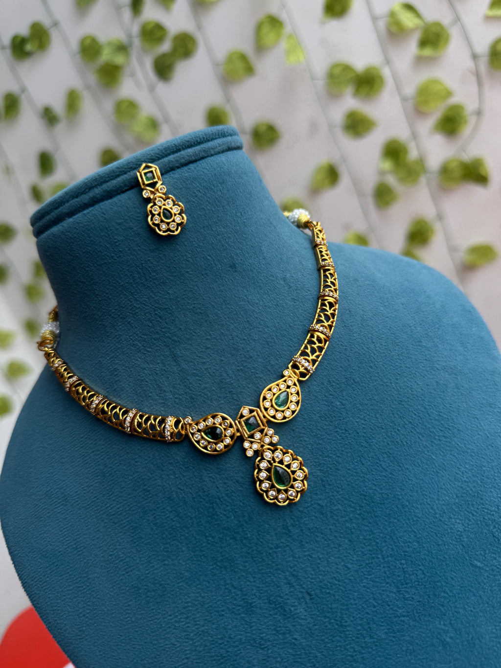 Ns902 kante short neckset with earrings