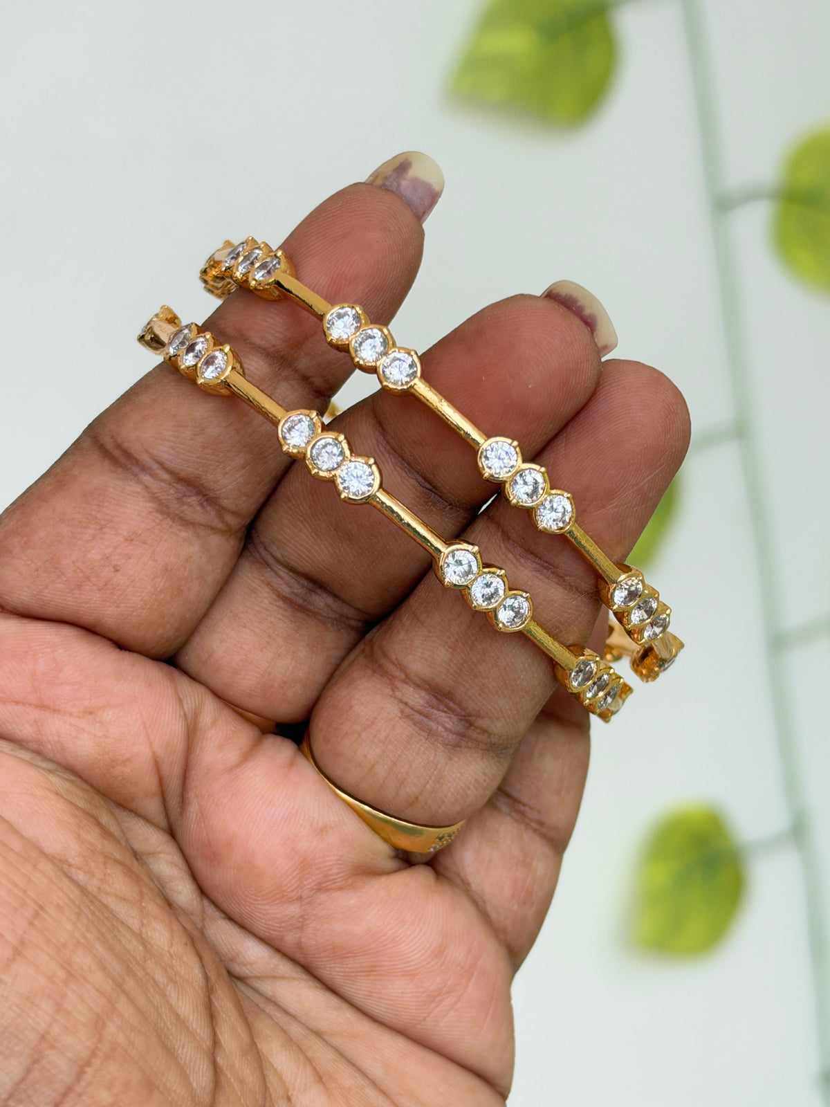 Ph812 panchaloham diamond replica bangles