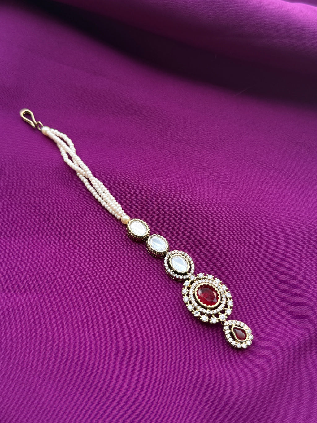 Mossinaite stones 3 layers pearls tikka tk807