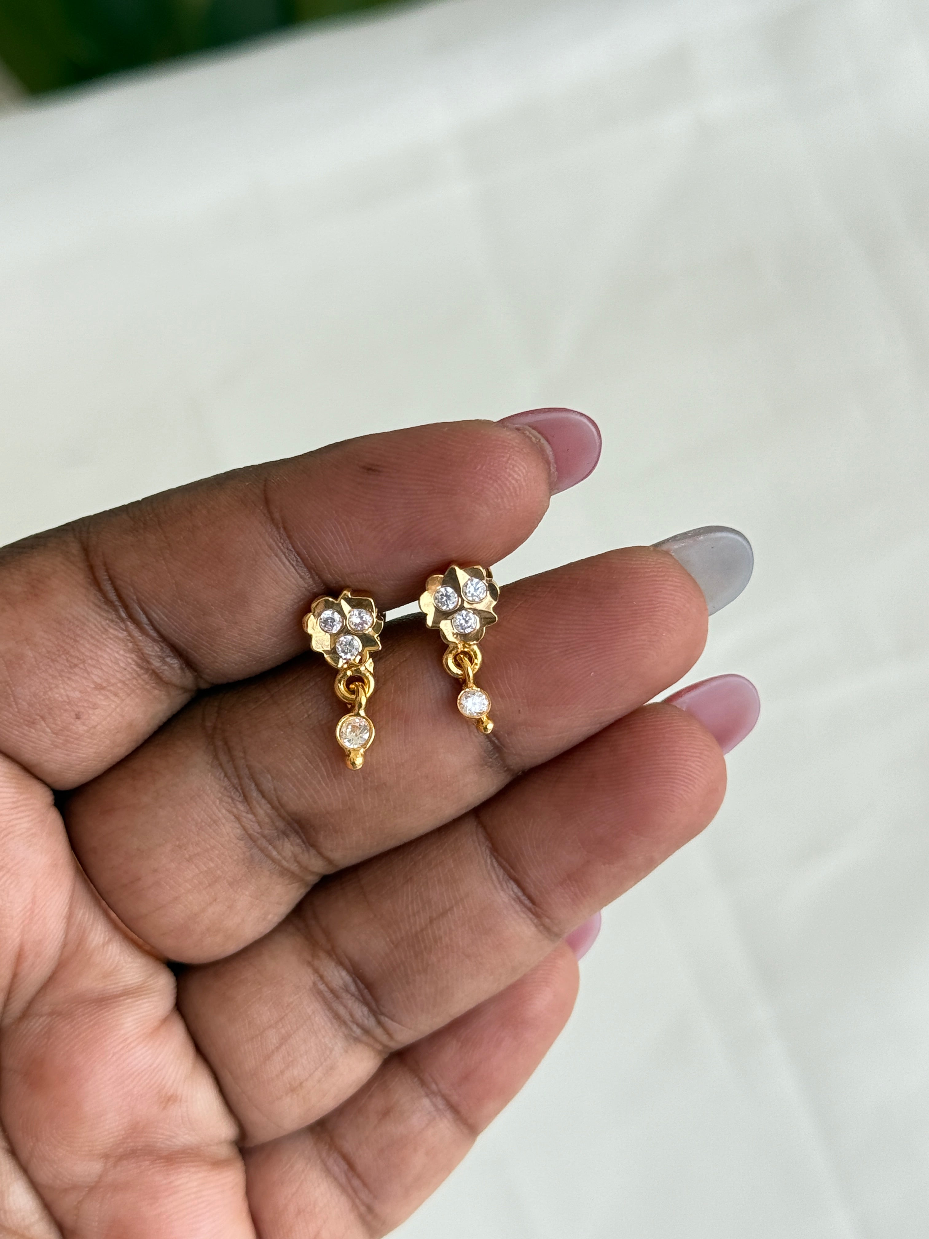 Ph212 panchaloham hanging earrings suits for kids back screw earrings