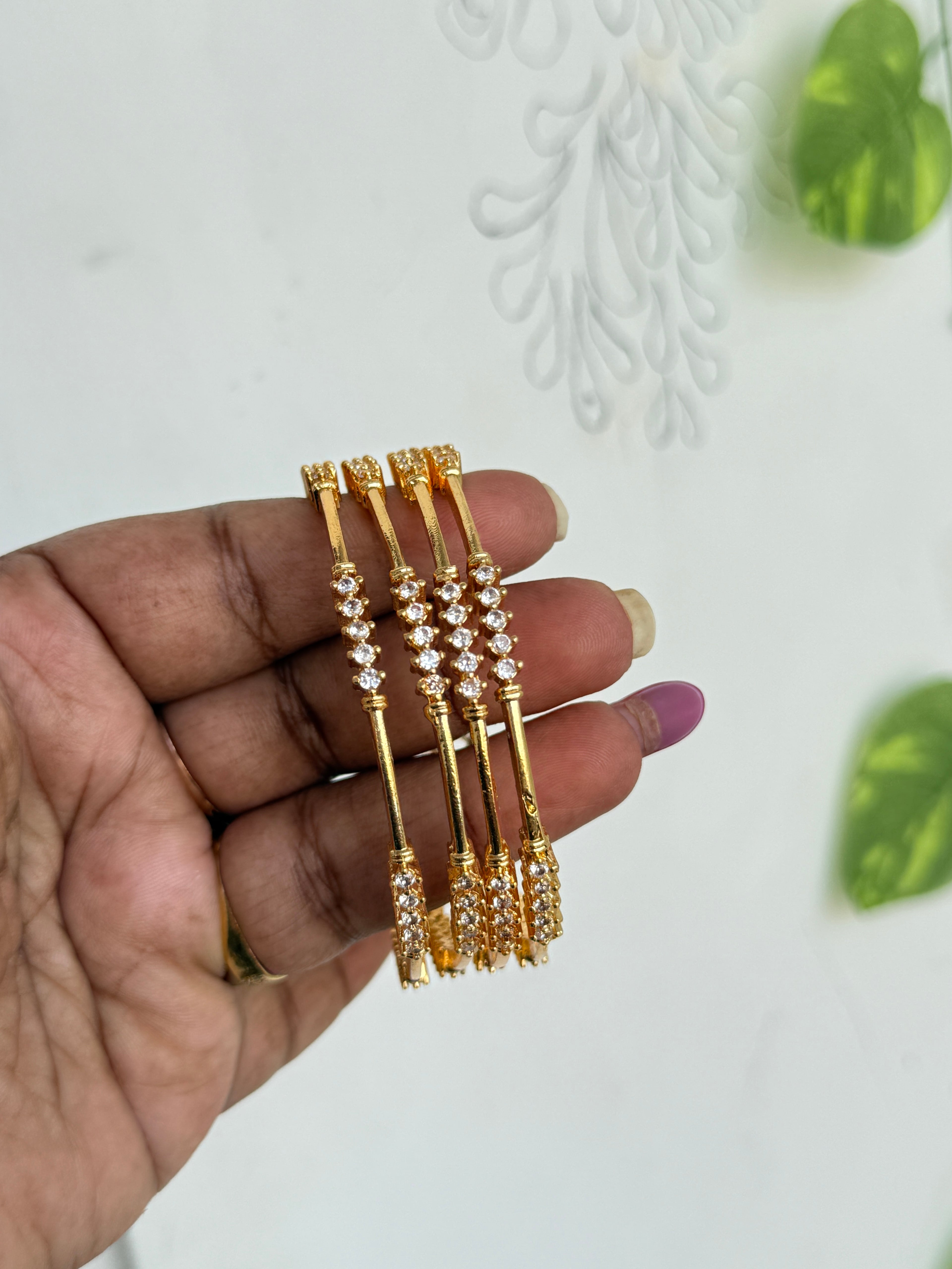 Sb115 slim diamond replica bangles
