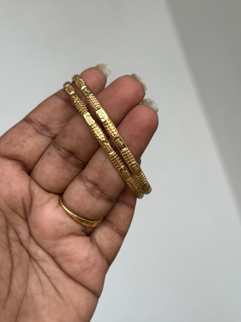 Ph062 panchaloham gold replica bangles