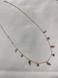 Leaf stone neckline