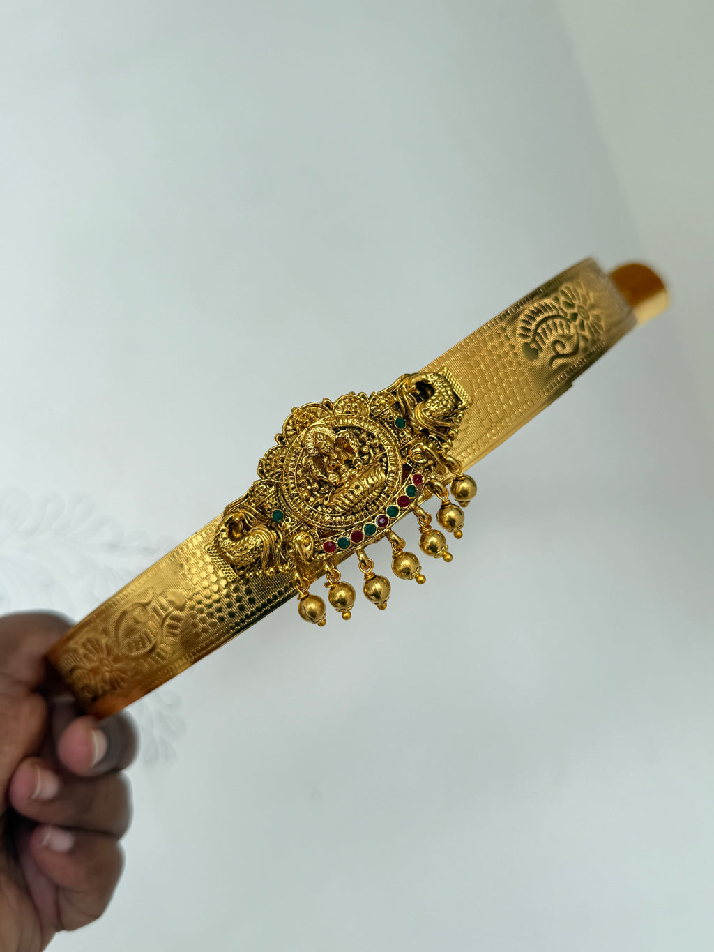 Hb513 Lakshmi Devi adults gold ball textured hipbelt