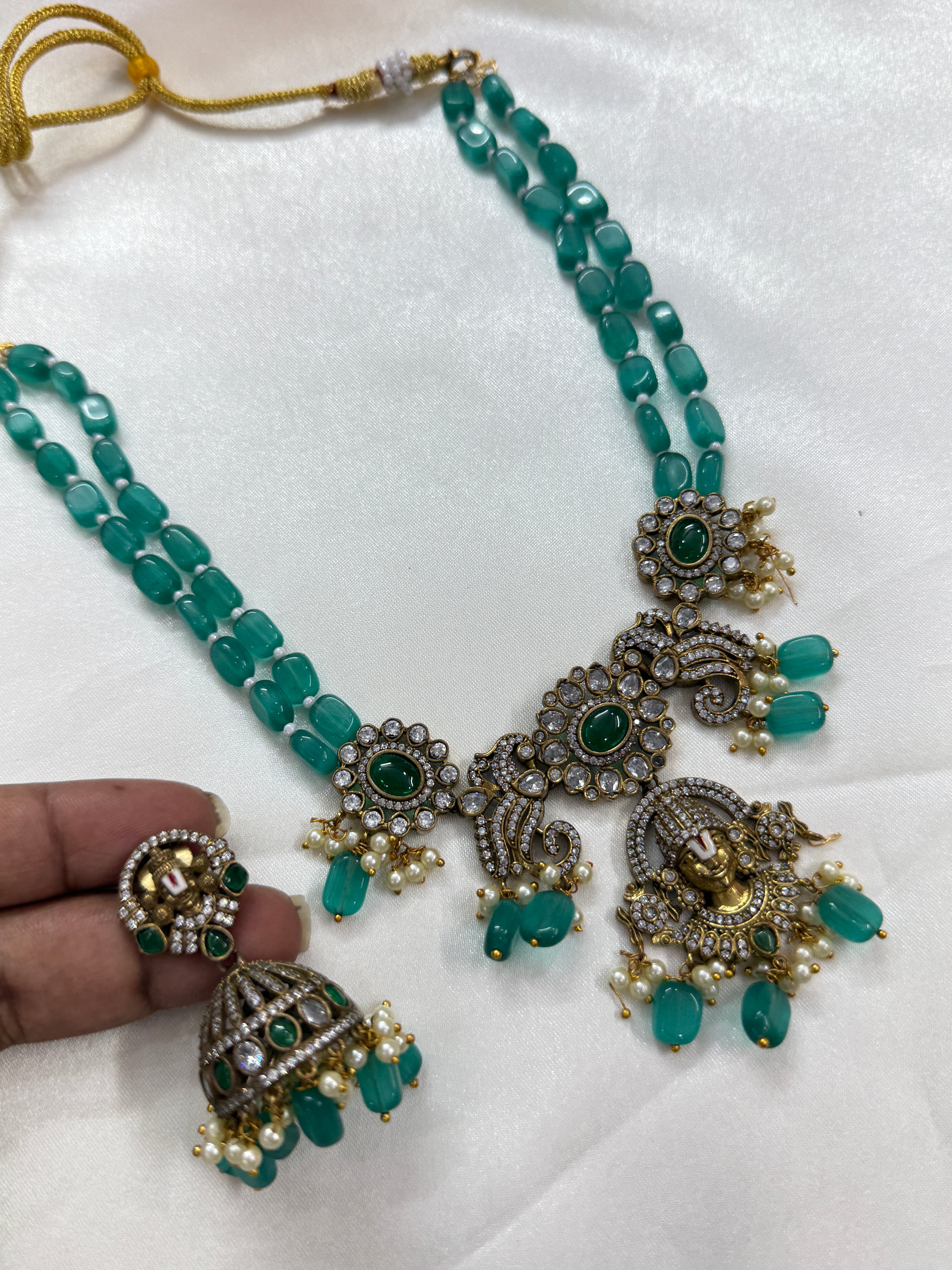 Bb2029 lord venkateswara Victorian beads chain