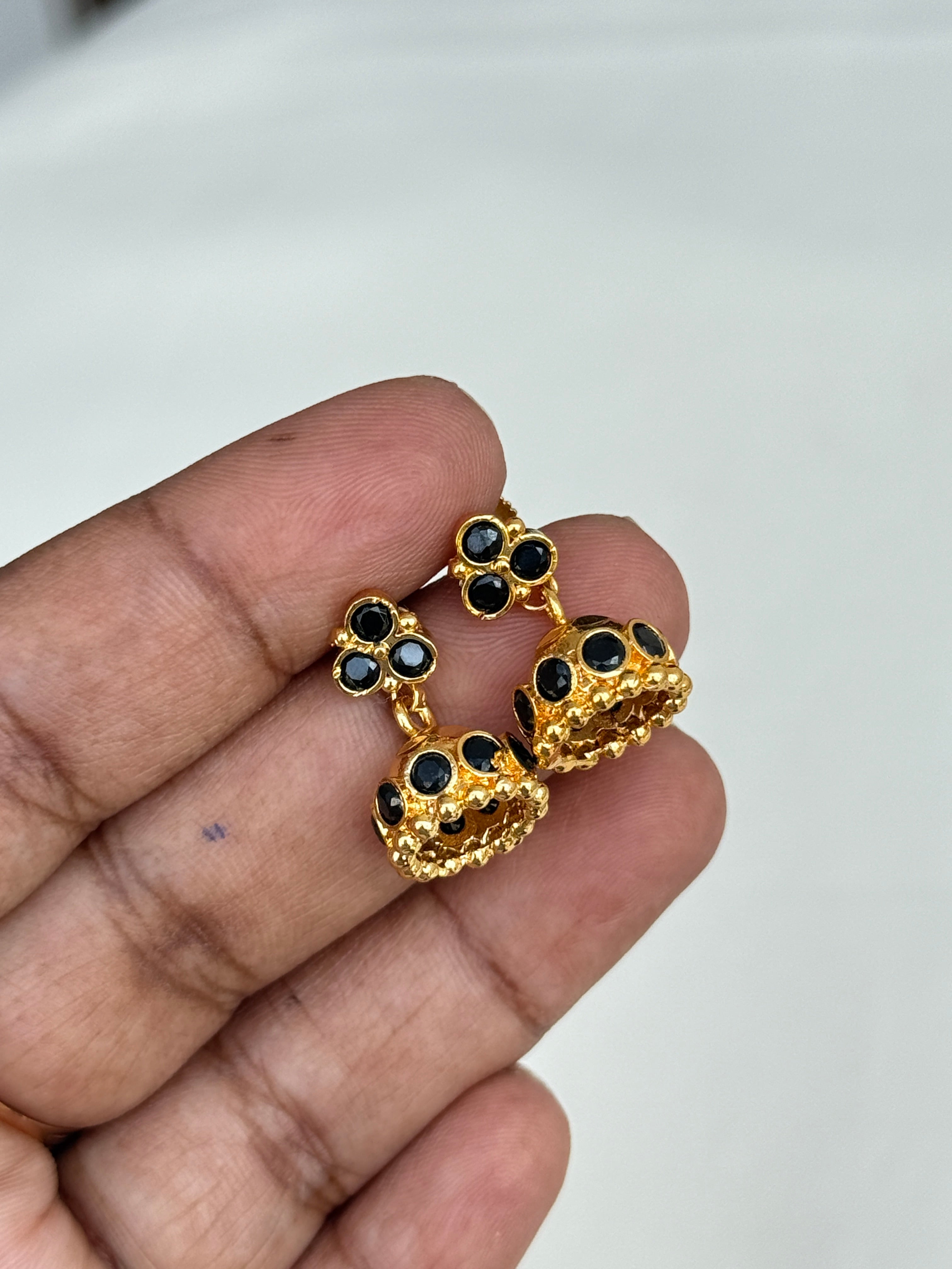 Ph167 panchaloham 2-in-1 backscrew earrings