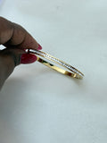 AB070 anti tarnish stones openable kada bracelet suits for 2.0 and 2.2 size