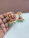 ER154 jadau kundan butta earrings
