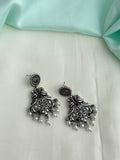 Er210 oxidised chandbalis earrings