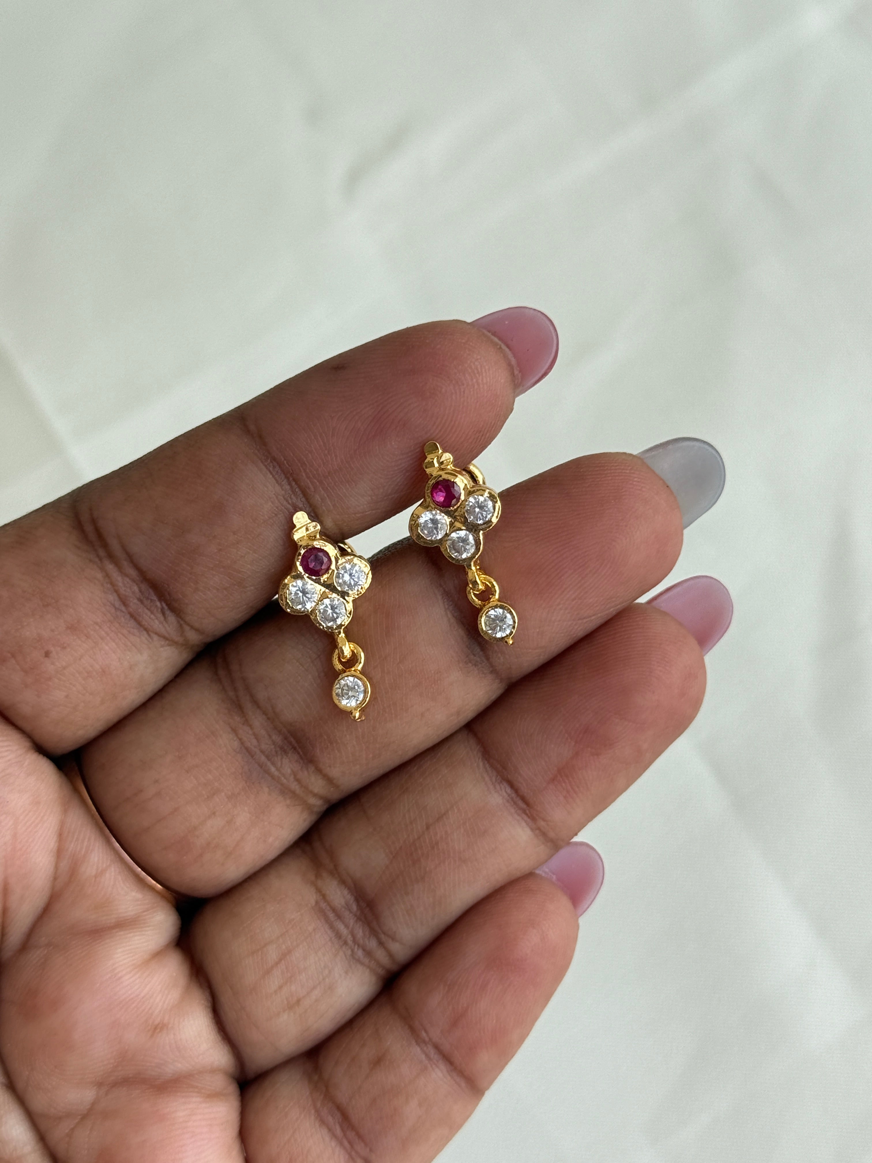 Ph180 panchaloham small hanging earrings