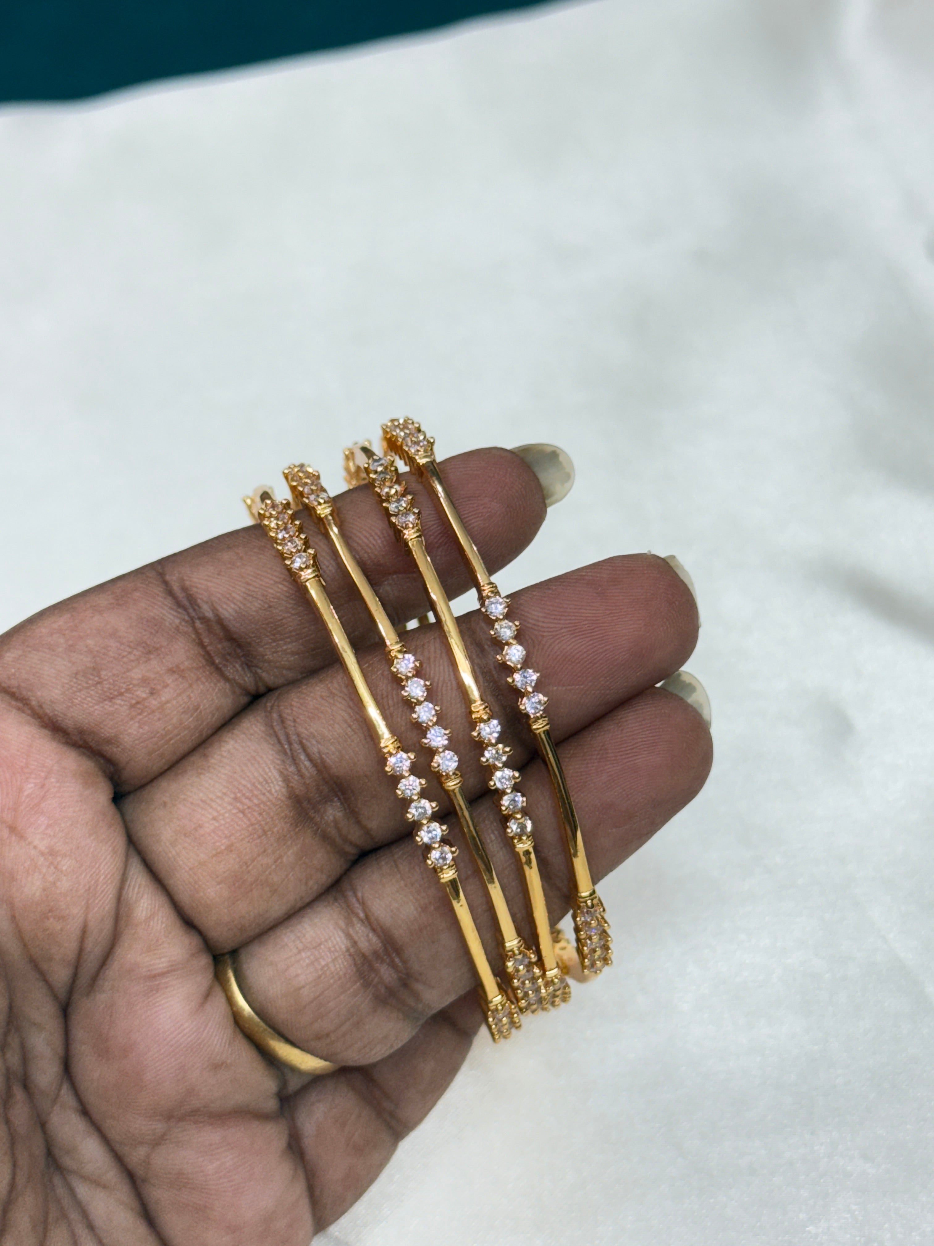 Sb115 slim diamond replica bangles