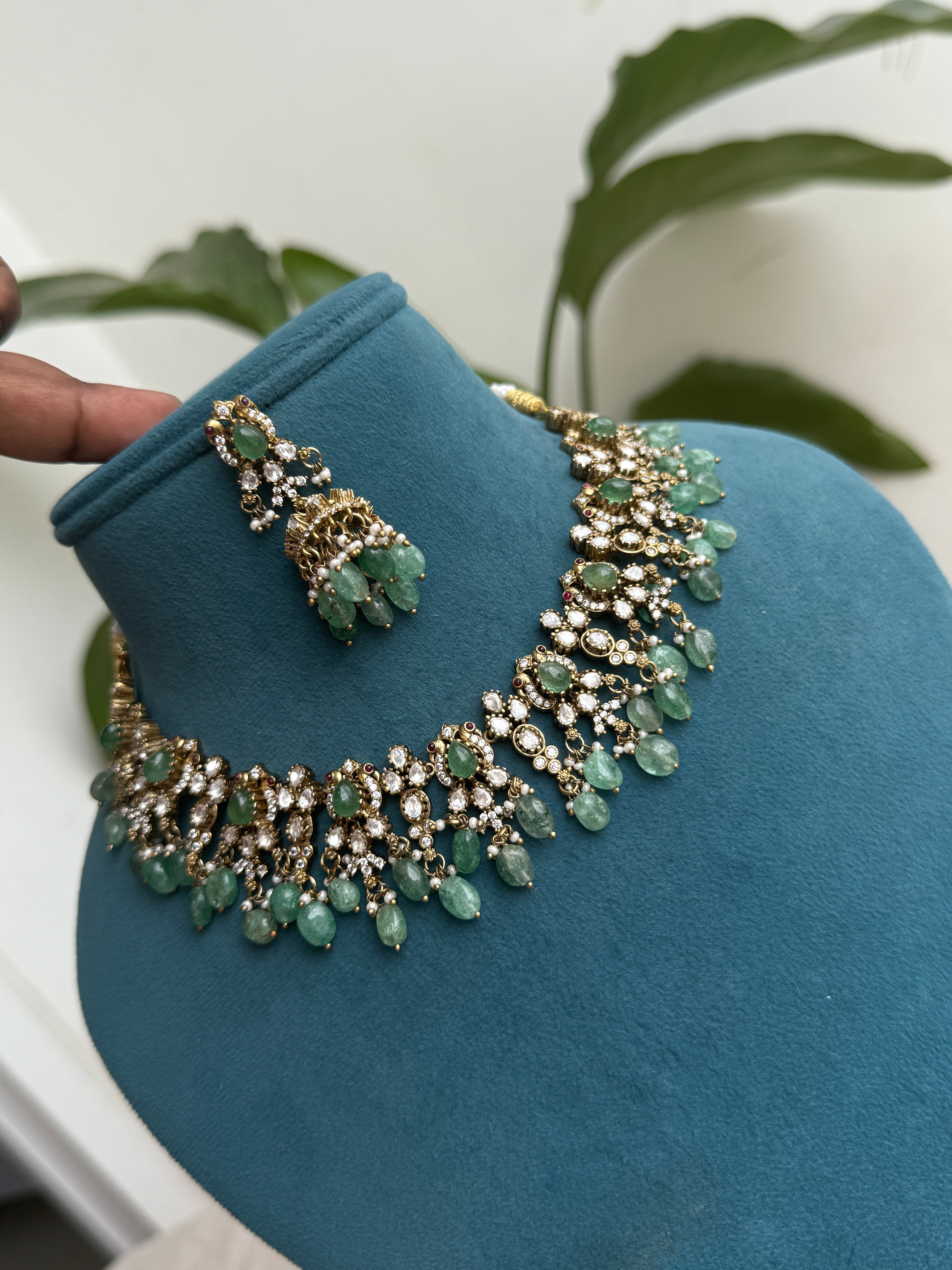 Ns514 moissanite neckset