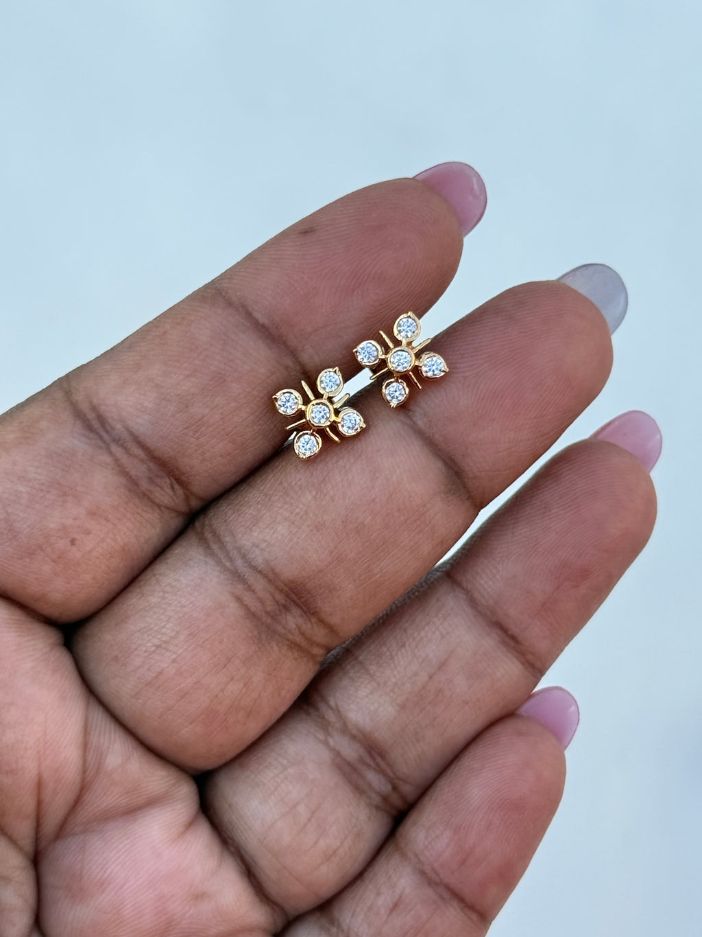 Ph178 panchaloham  5 stone studs suits for kids