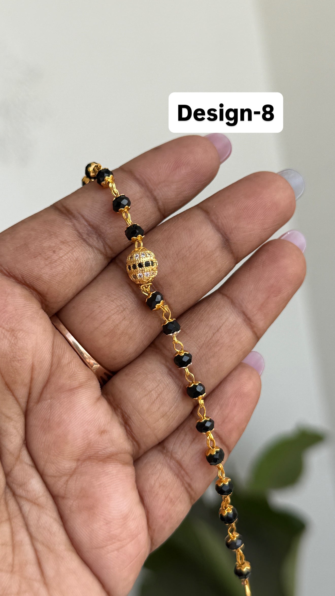 Ph202 Panchaloham blackbeads bracelet