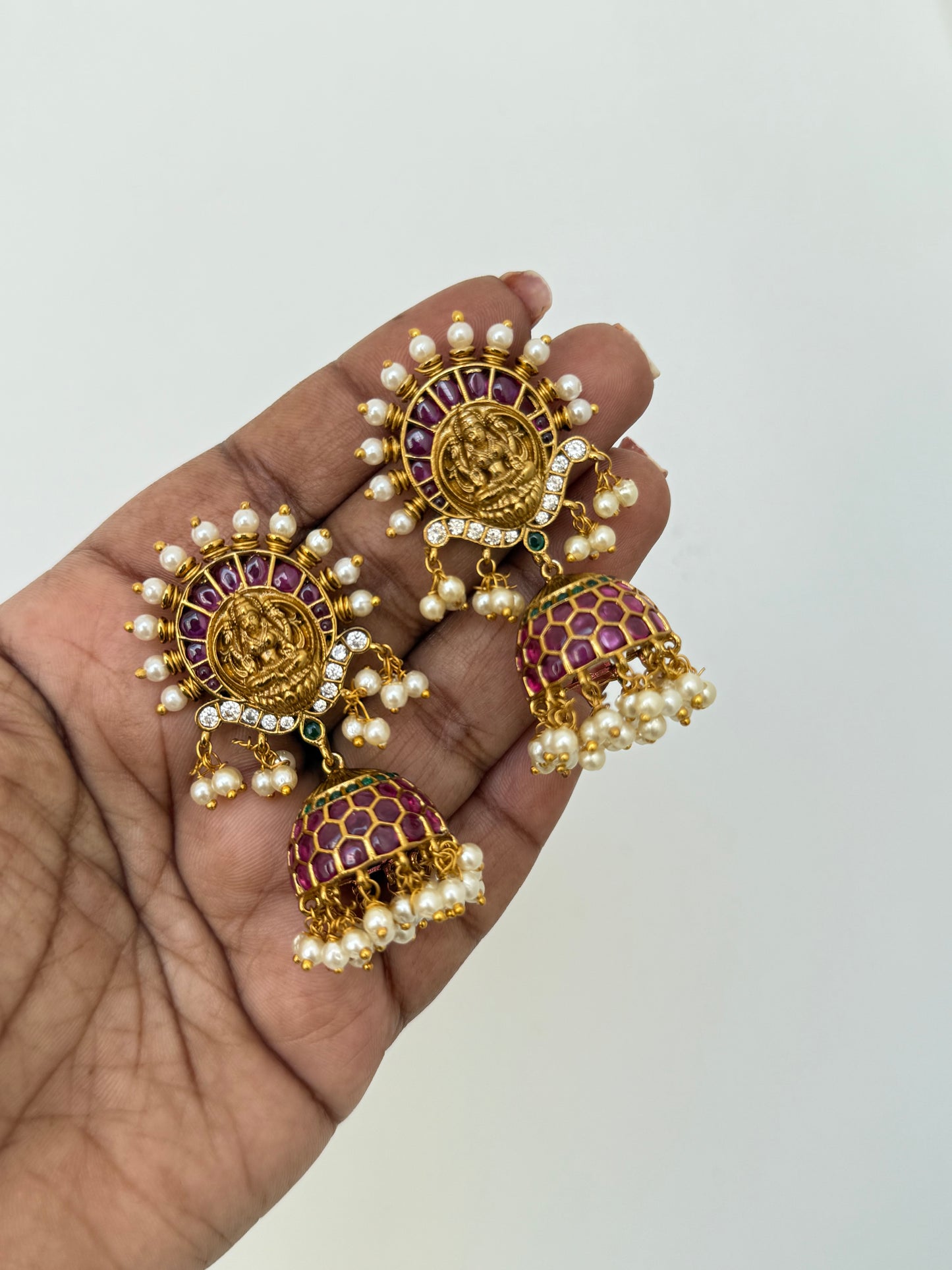 Er5059 kemp lakshmi devi Earrings