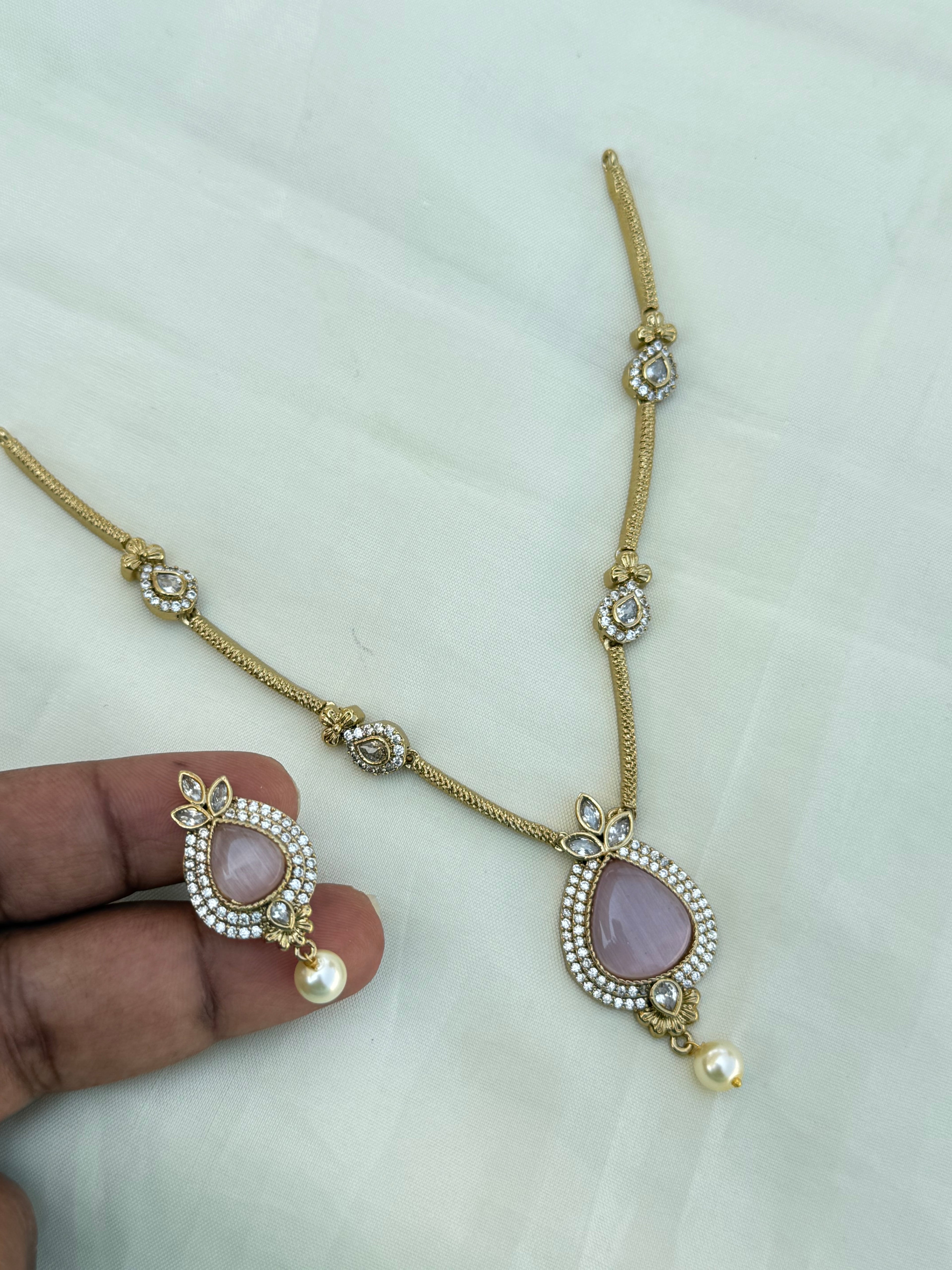 Ns0016 simple western Neckset with earrings