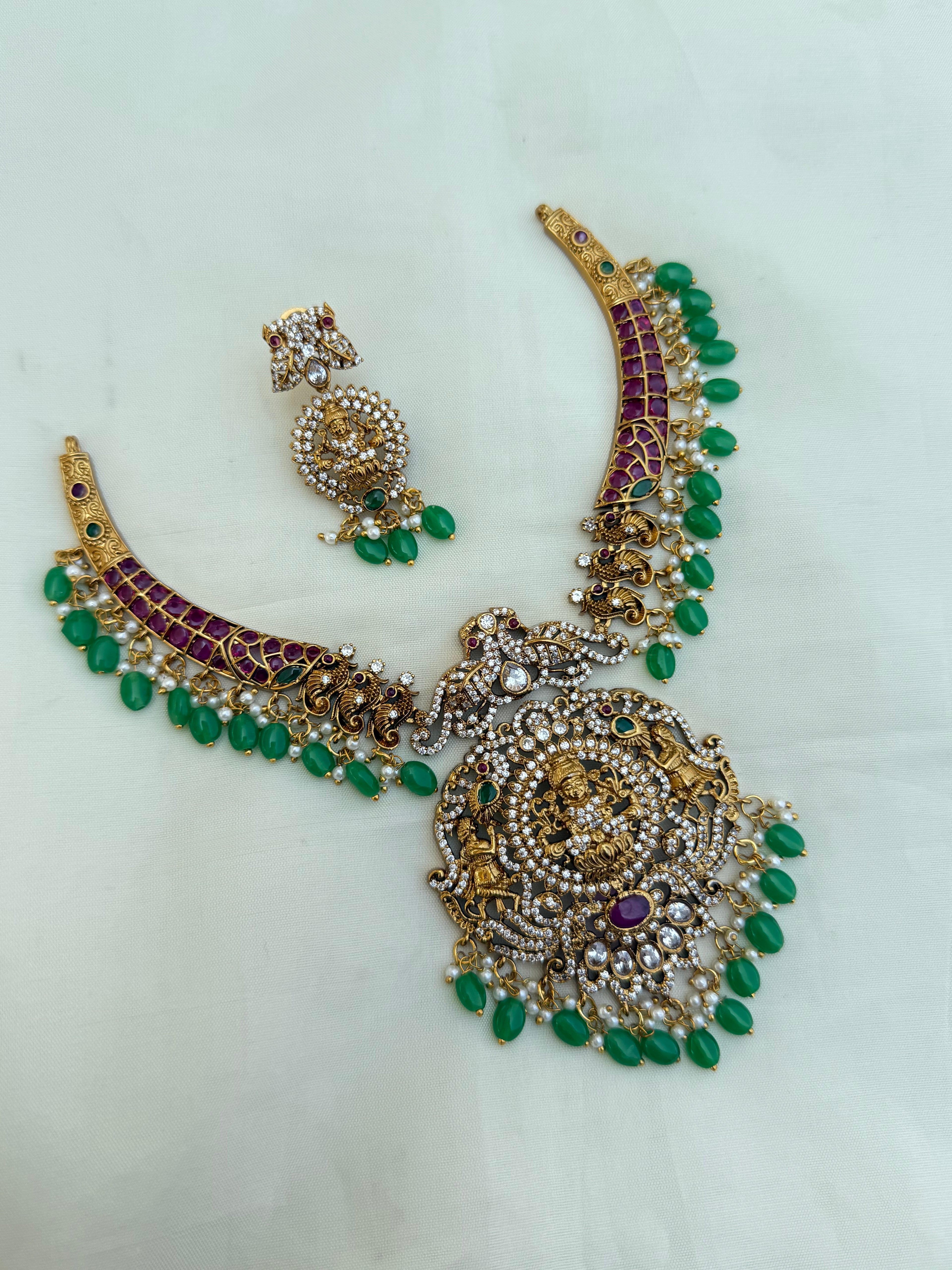 Ns30006 kemp lakshmidevi kante neckset