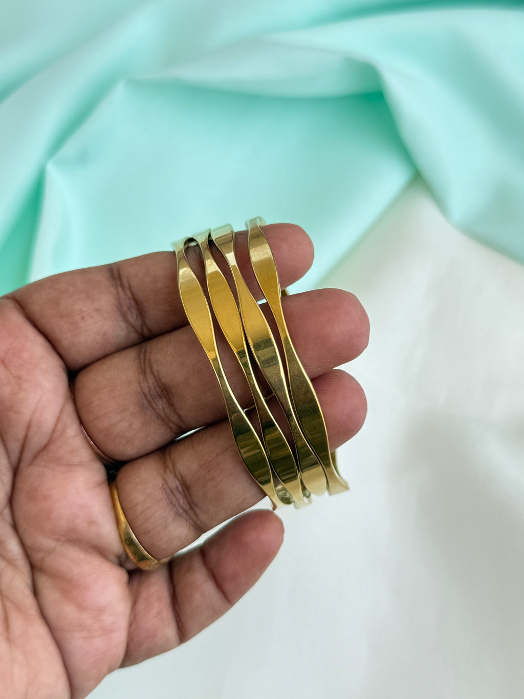 Ab575 anti tarnish plain bangles