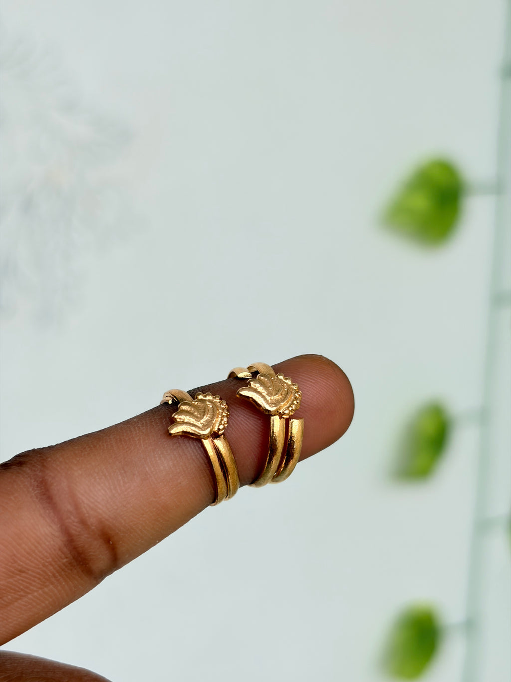 Panchaloham polished  toe rings tr014