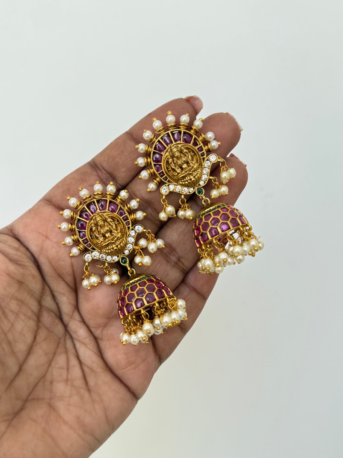 Er5059 kemp lakshmi devi Earrings