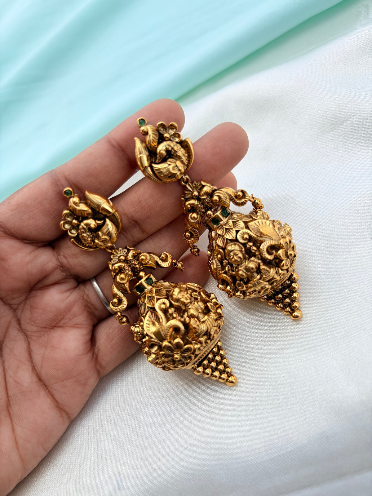 Matt finish  Lakshmidevi butta earrings Er951