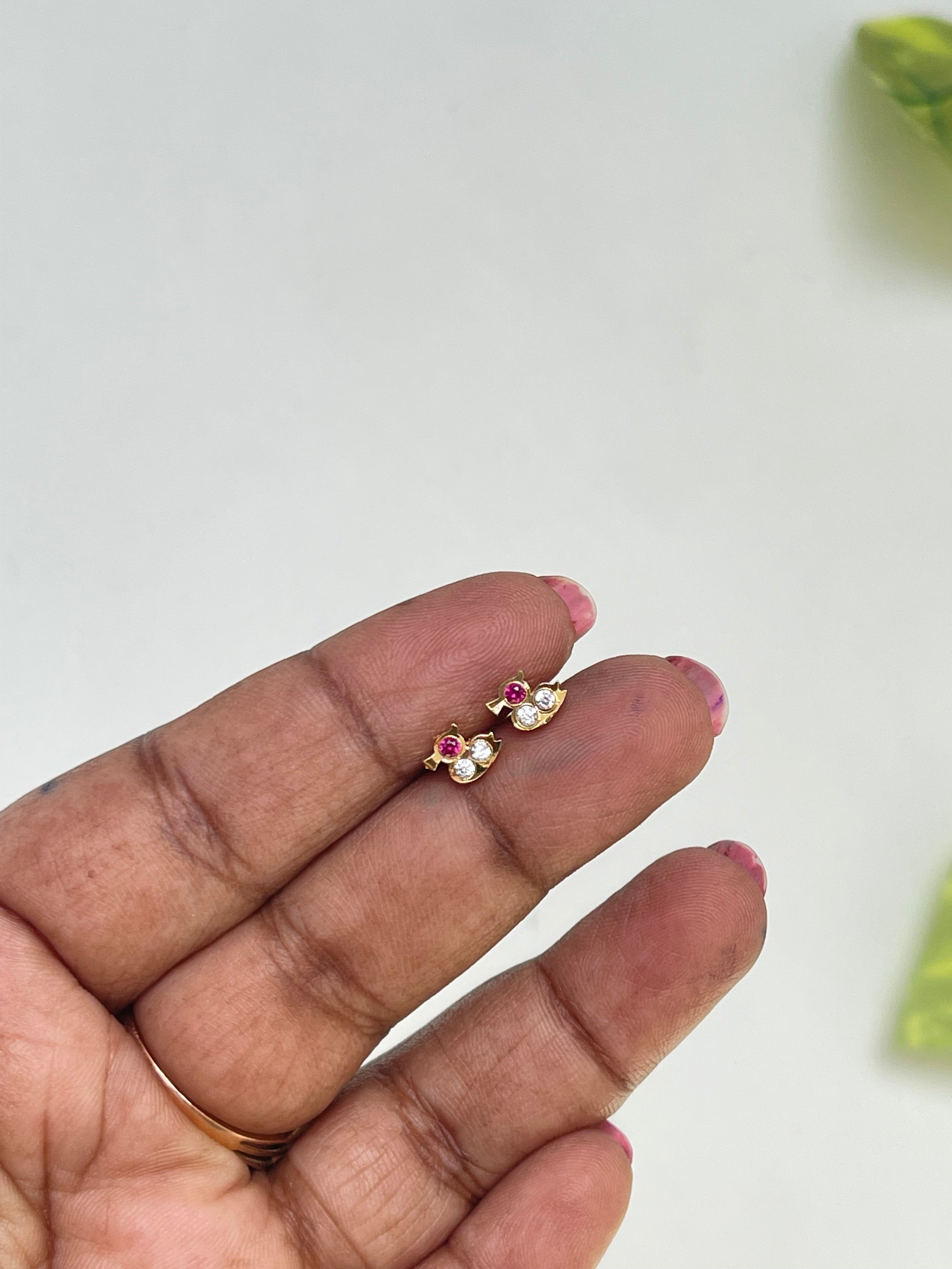 Ph036 Panchaloham small studs with back screw
