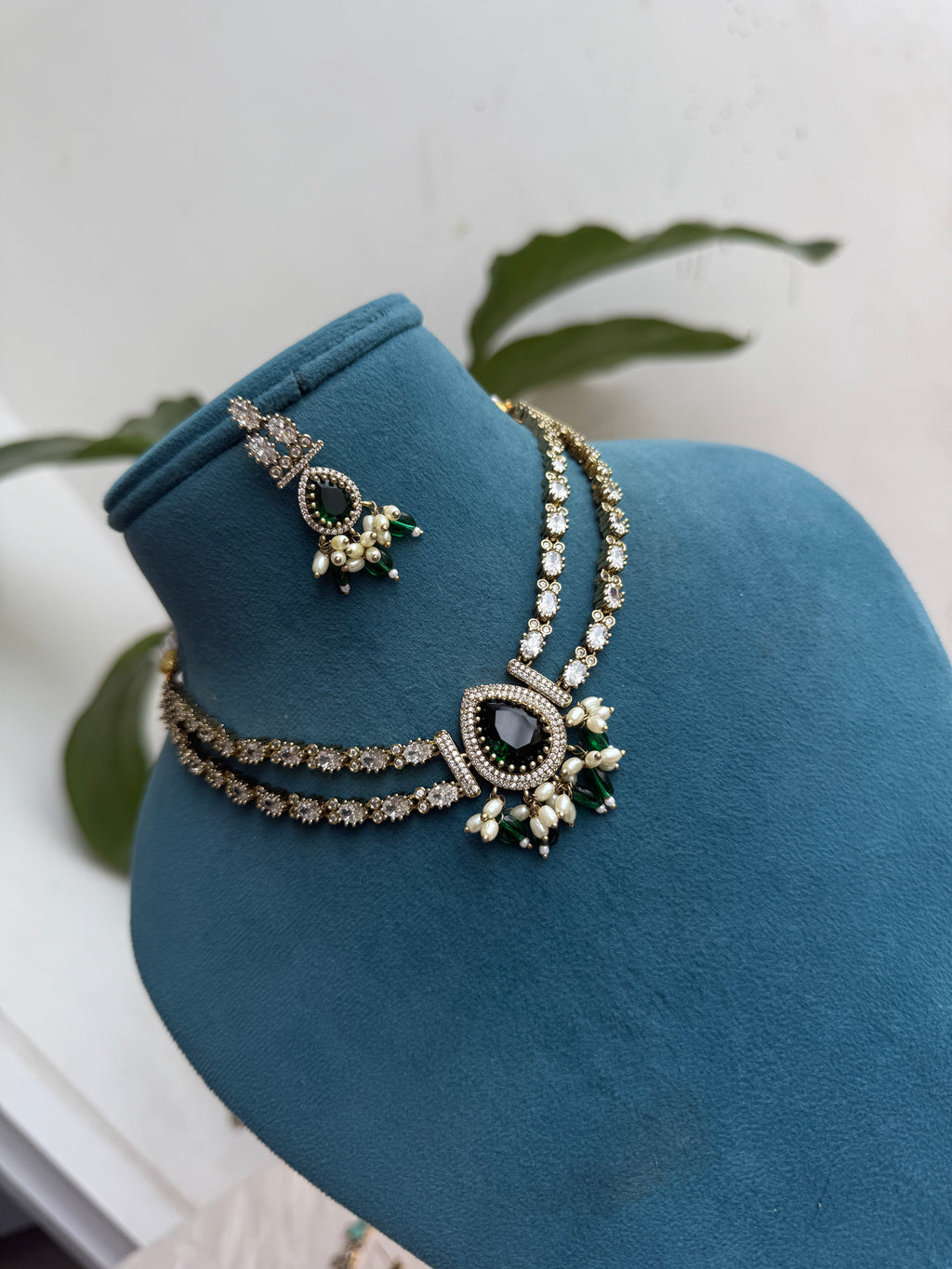 Ns443 2 layered Uncut Kundan neckset