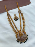 LH591 2 layers cz Lakshmi Devi Long Haram