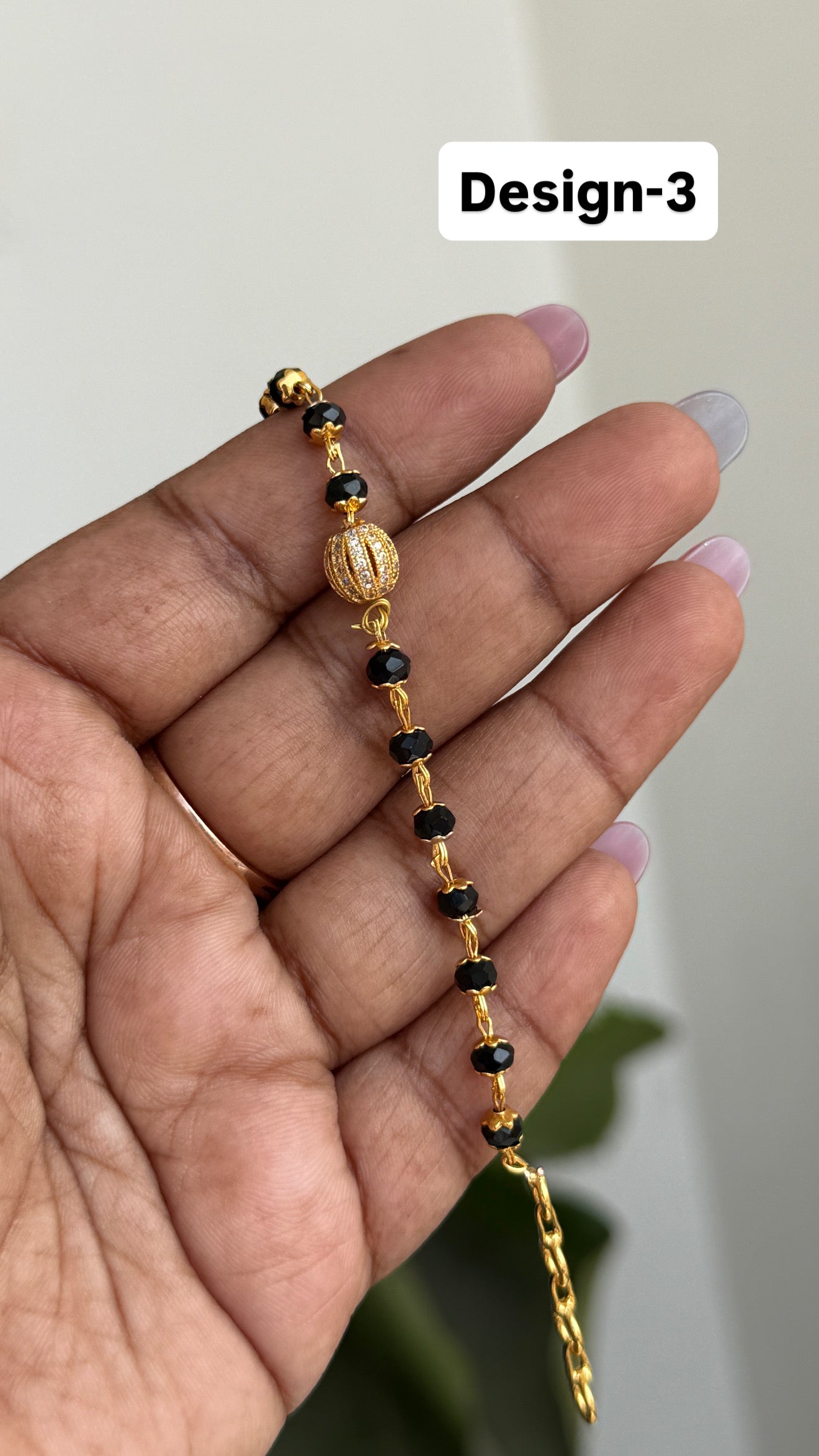 Ph202 Panchaloham blackbeads bracelet