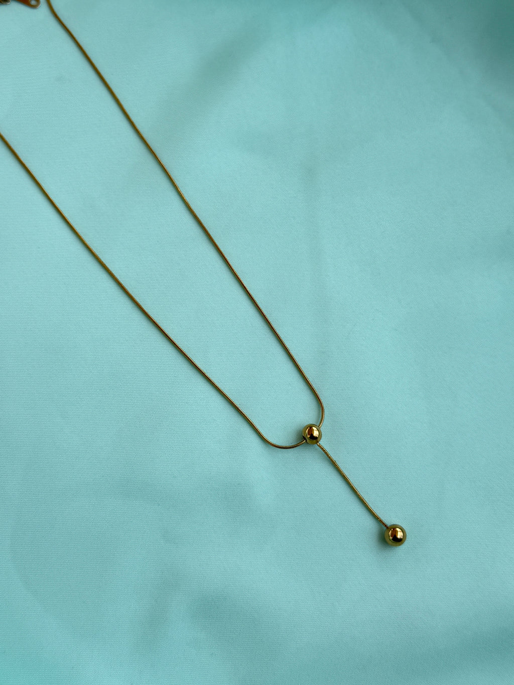 DC120 anti tarnish gold boll 18inches adjustable Daily Wear chains