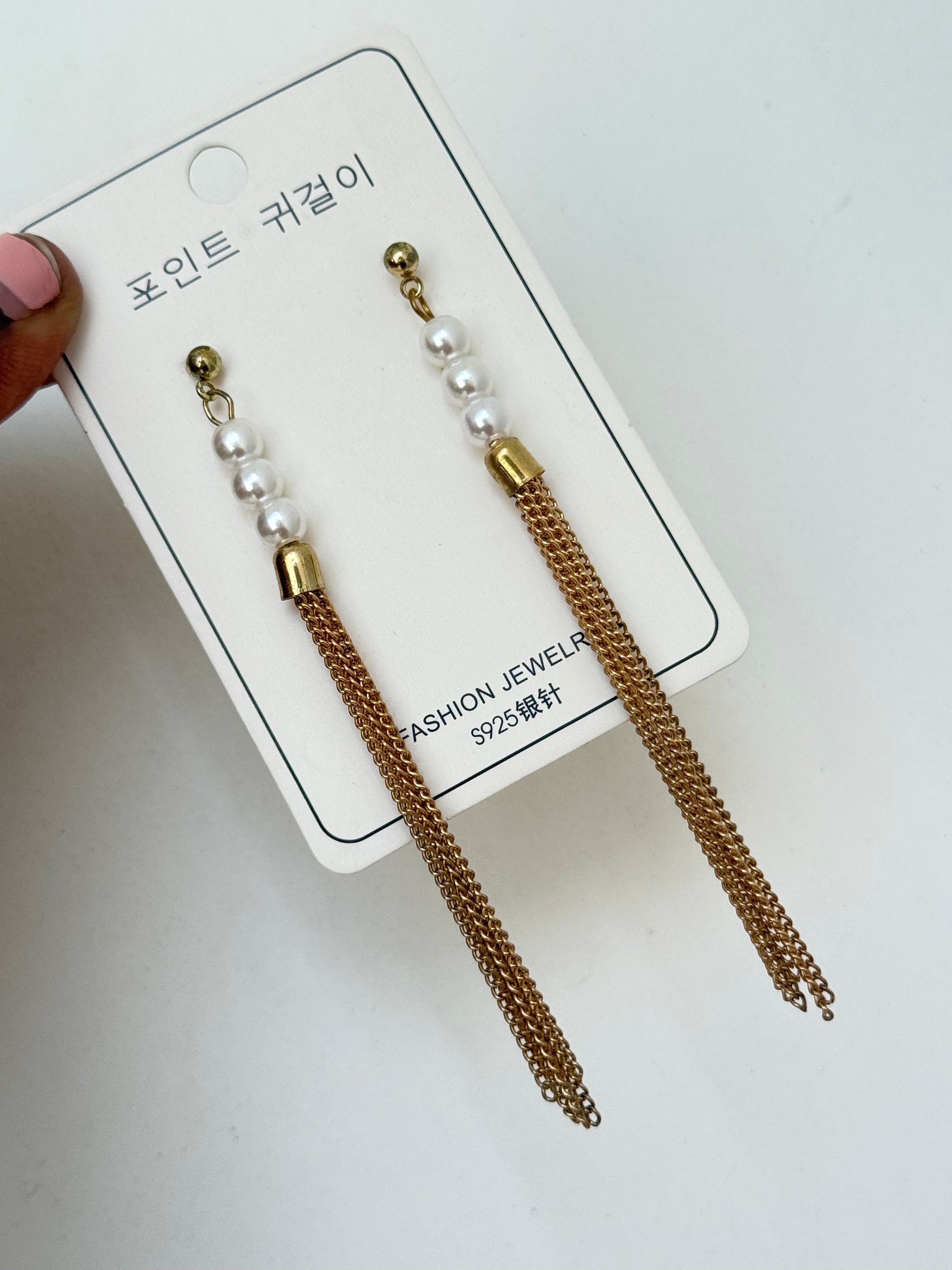 We500 Western pearl tassels