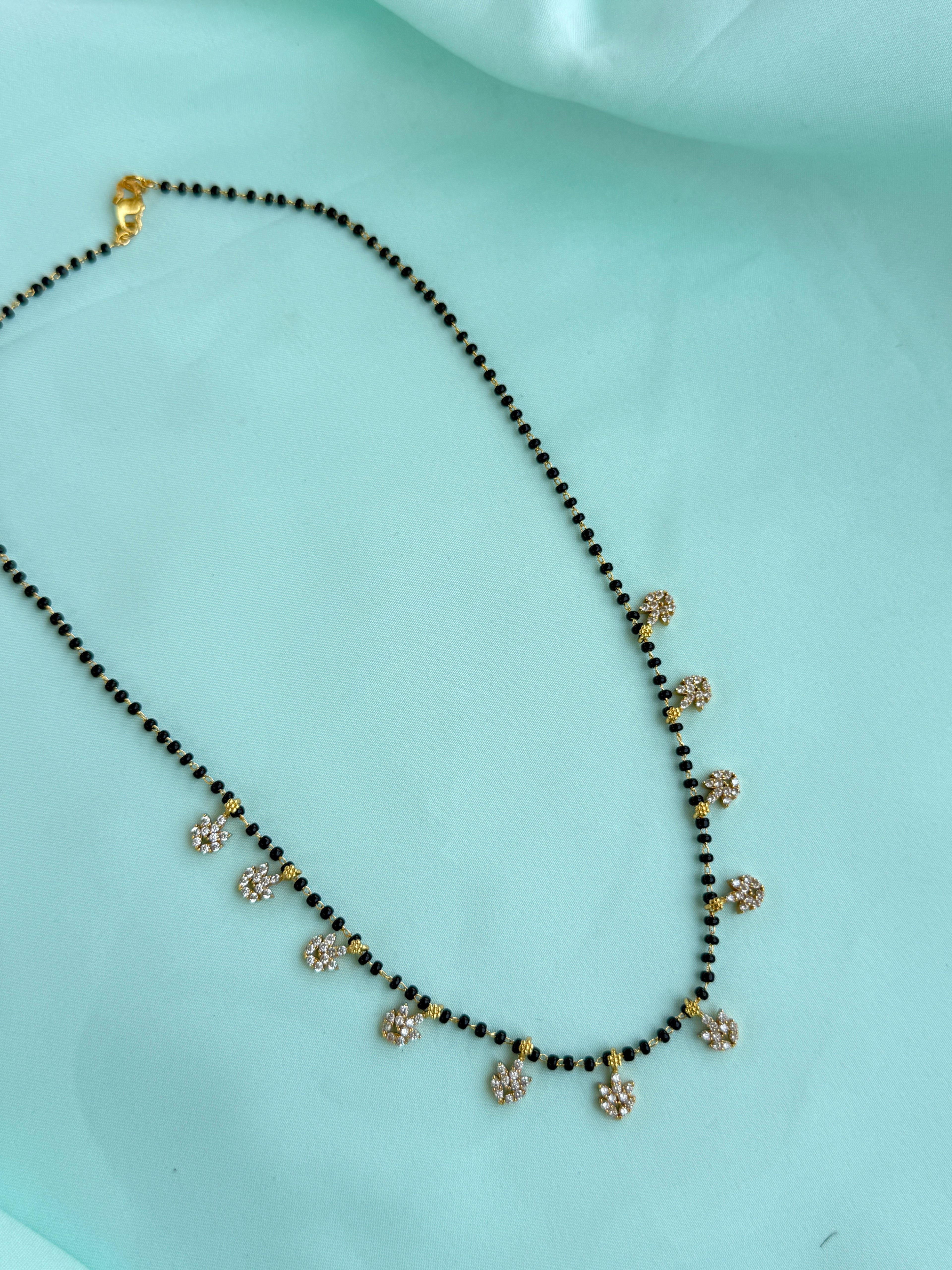 Bb125 stones  18inches black beads