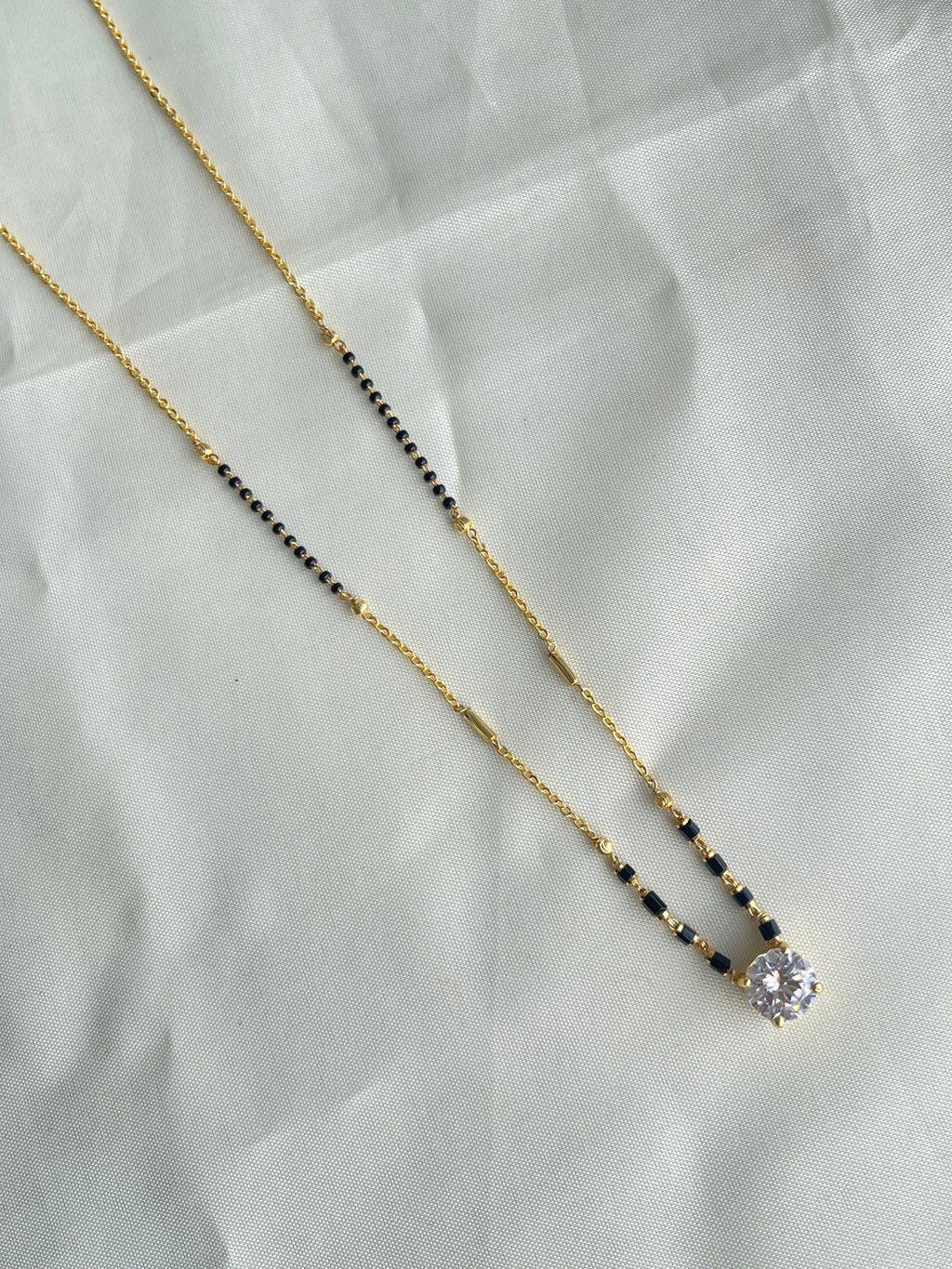 Single line 18inches blackbeads bb1609