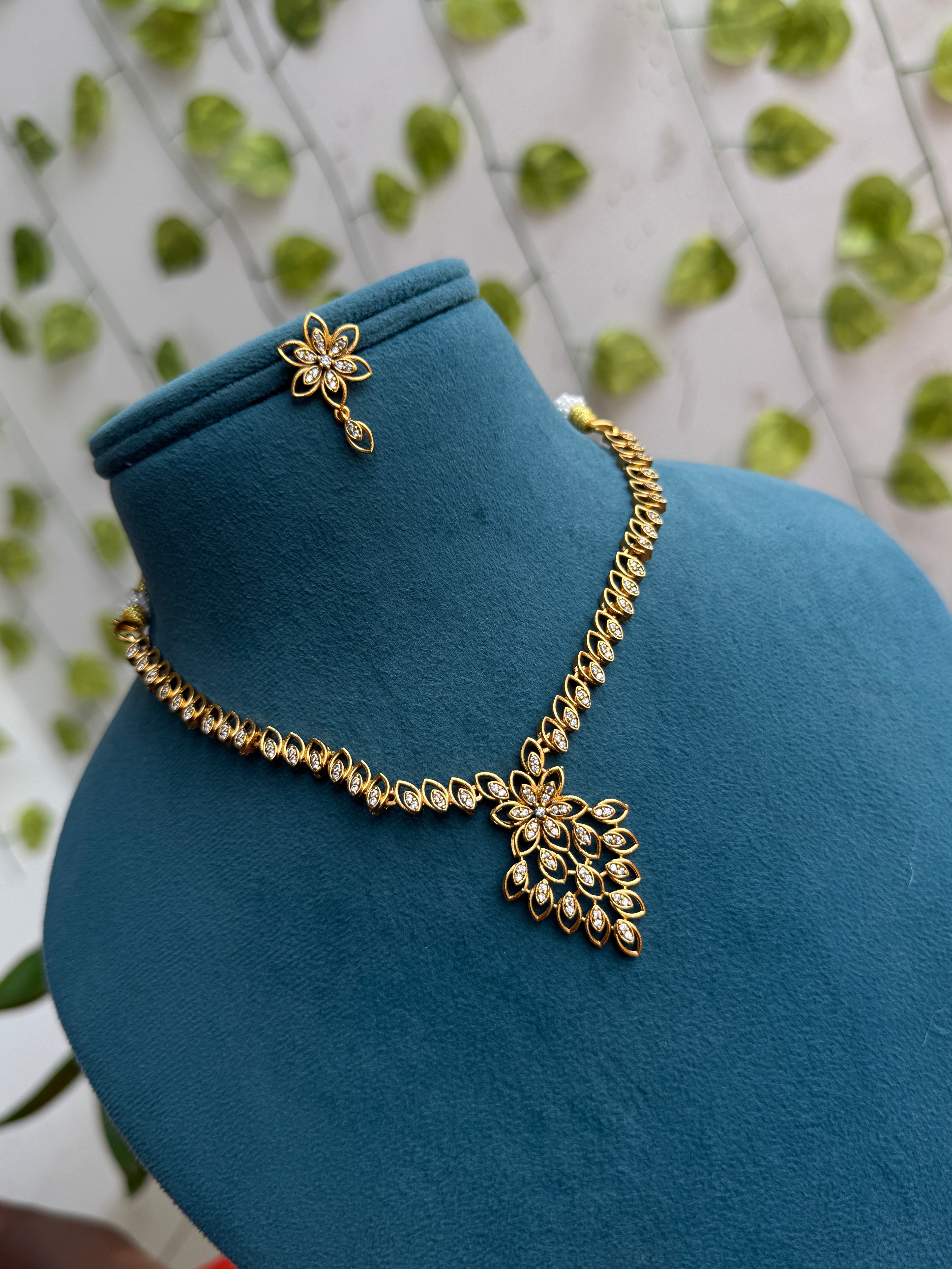 Ns915 diamond replica short neckset with earrings