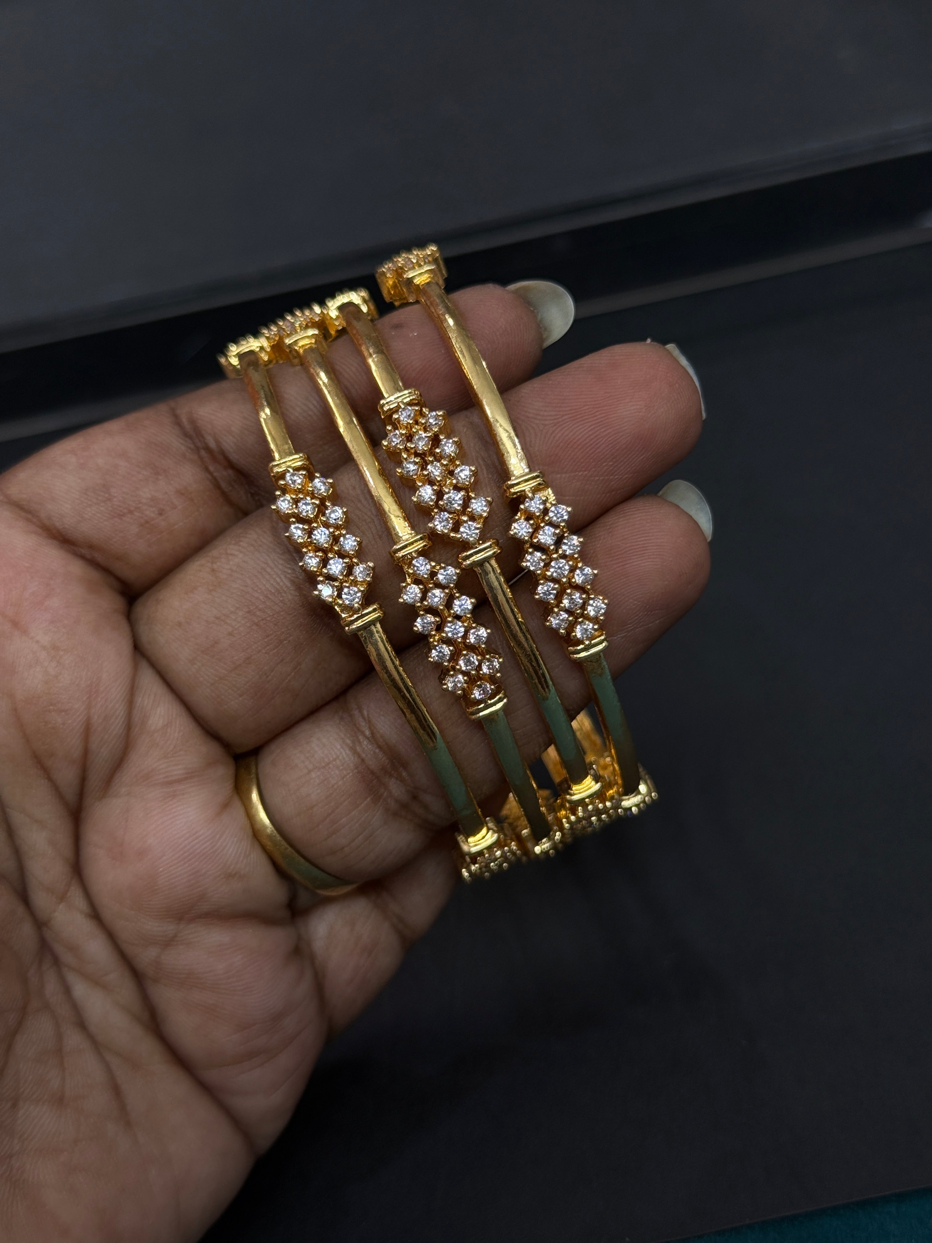 Sb143 diamond replica bangles