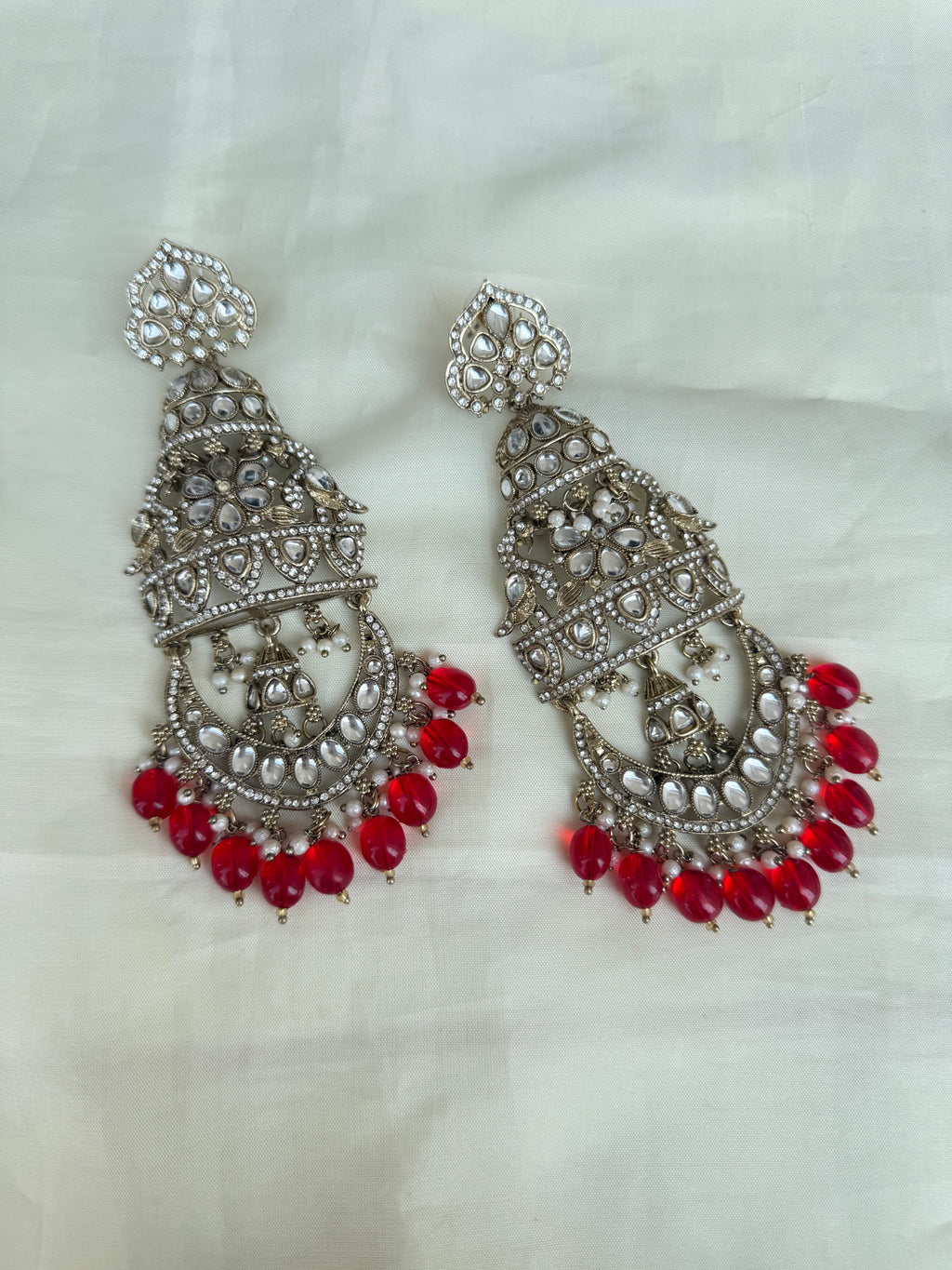 Mn003 big size flamingo statement earrings (5-6 inches approximately)