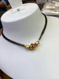 Bb455 18 inches 2layers blackbeads