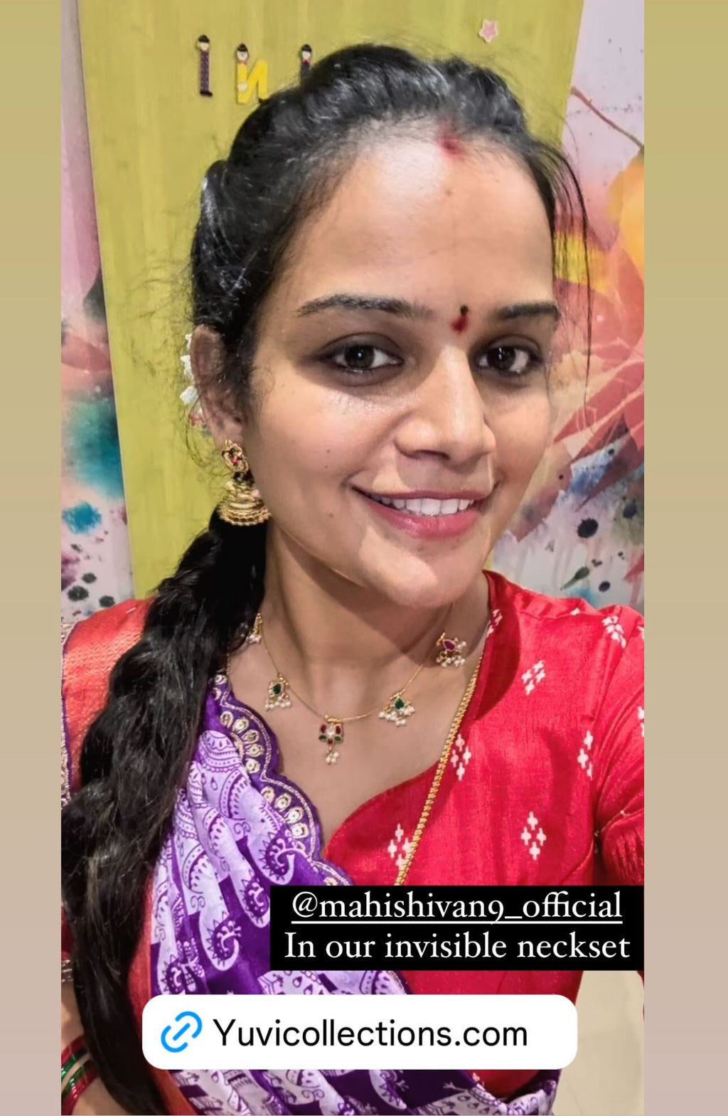 Jadau Kundan invisible neckset