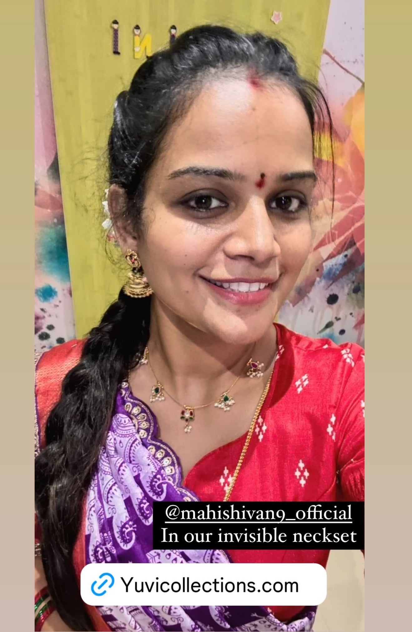 Jadau Kundan invisible neckset