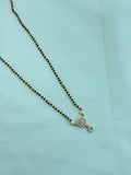 BB123 18 inches single line Black Beads