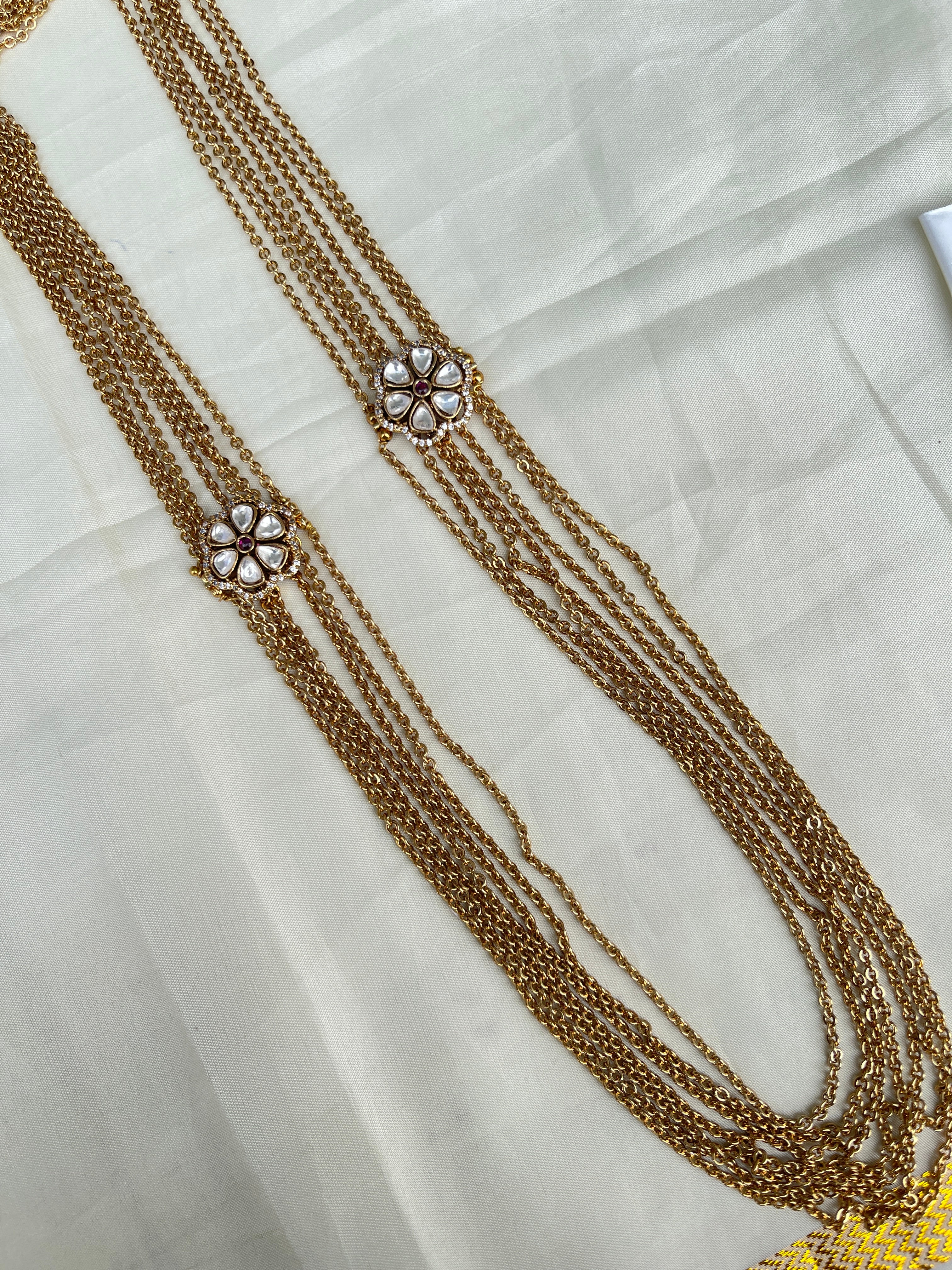 7 layers moissanite pendant chandraharam