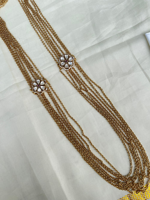 7 layers moissanite pendant chandraharam
