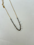 BB055 anti tarnish danglers Black Beads