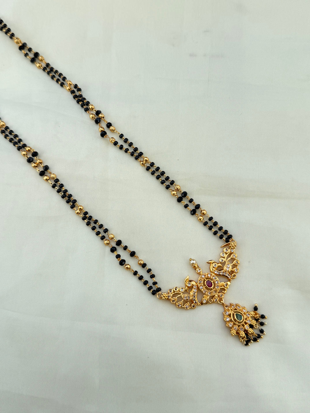 Bb600 26inches 2 lines long Blackbeads