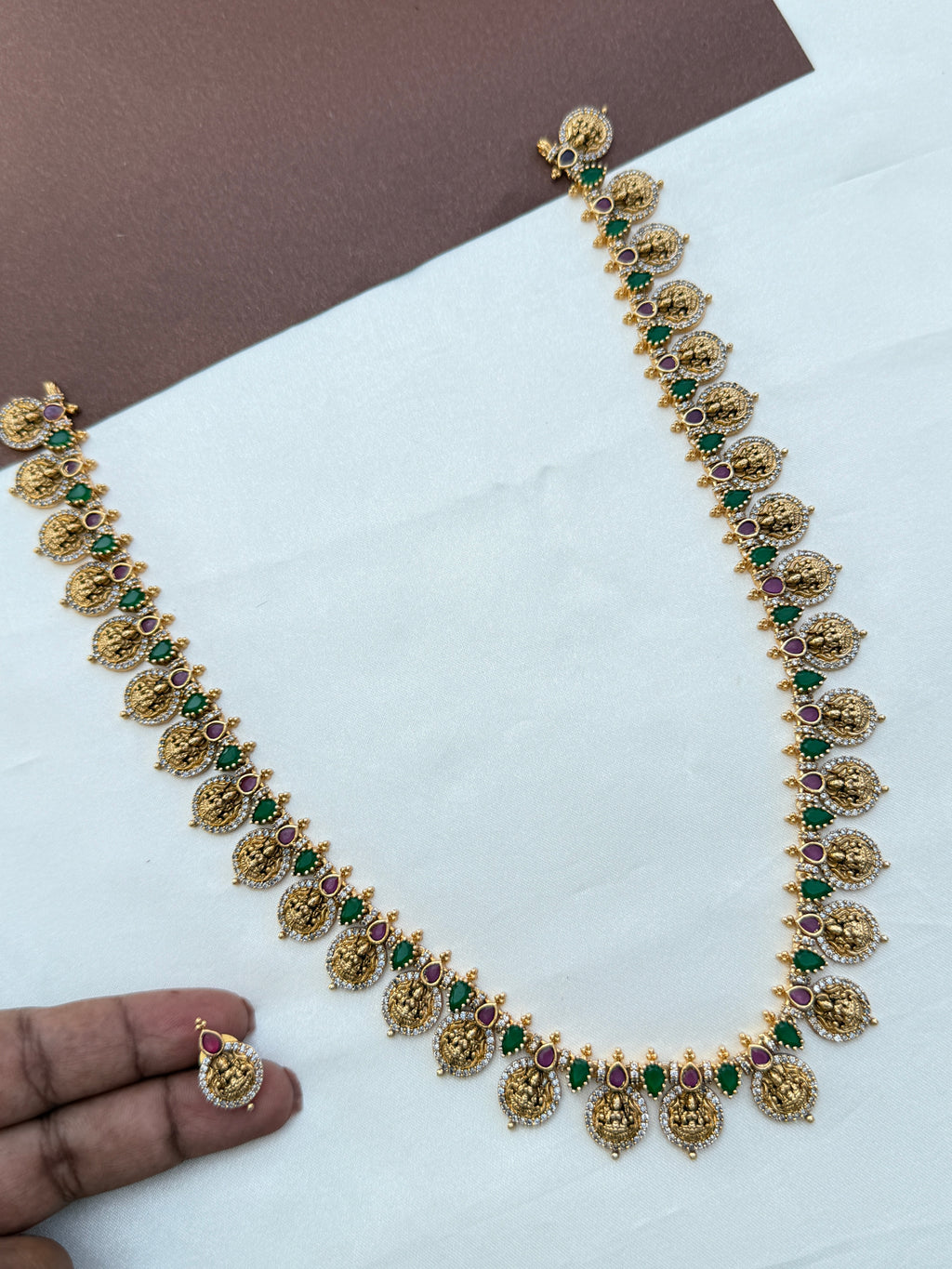 Lh561 Lakshmi devi 3/4th bottumala haram