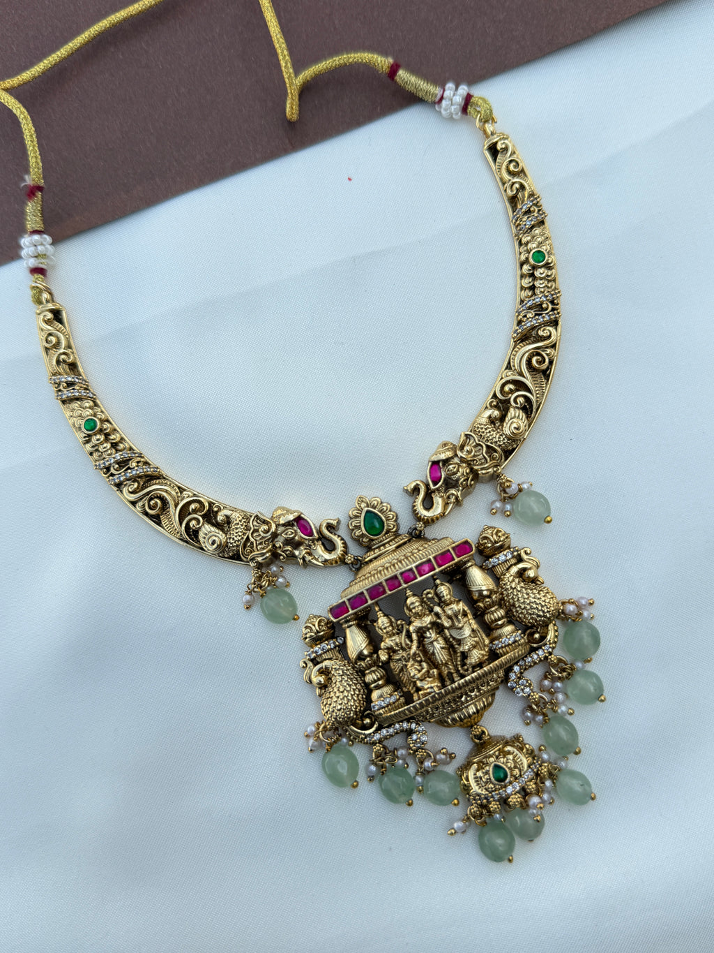 Ns622 nakshi ram parivar kante neckset